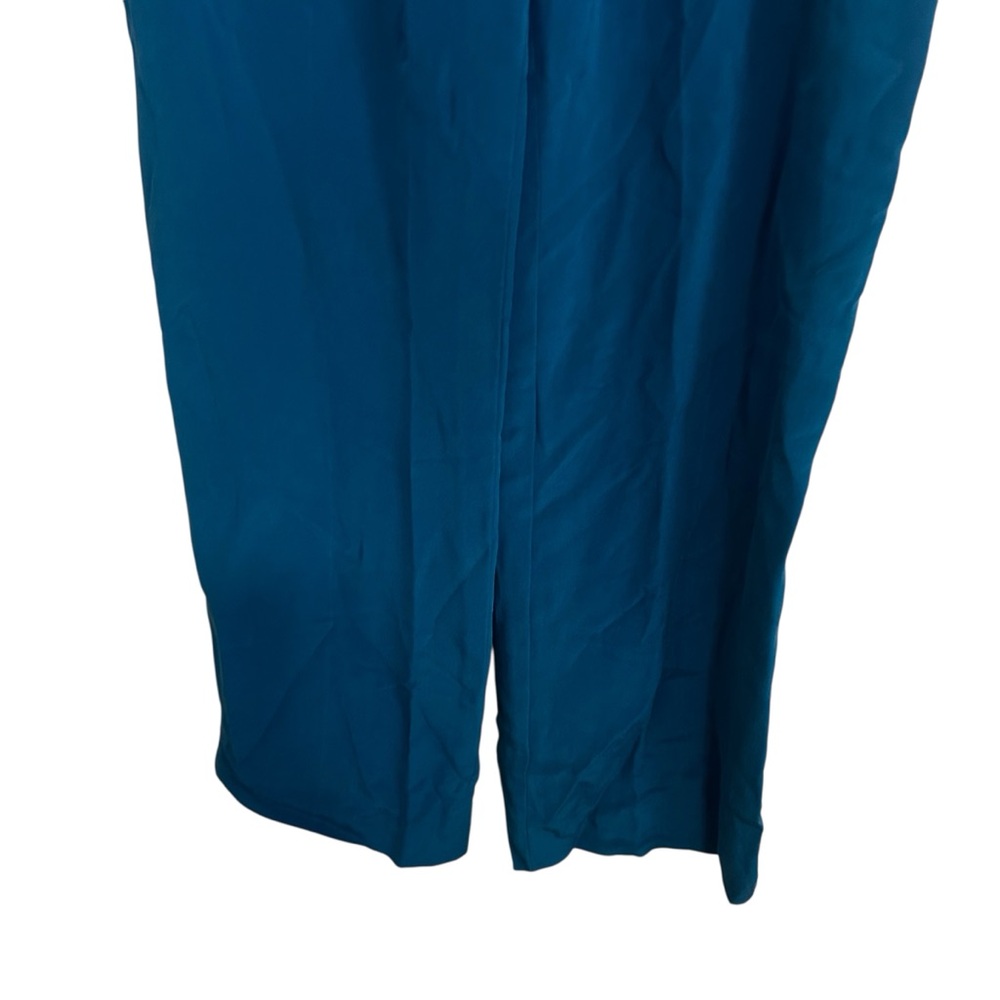 Vintage Jones New York Teal Silk Dress Pants Size 12 - Picture 4 of 7